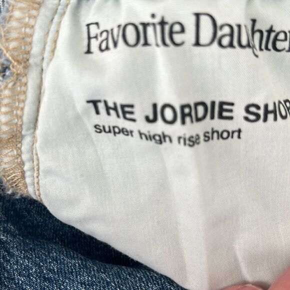 NWT Favorite Daughter The Jordie Super High Waist Cutoff Denim Shorts 34 - Picture 7 of 9